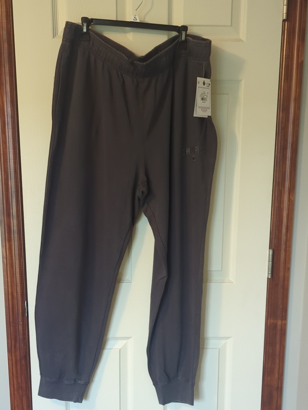 Champion Men's Dark Charcoal Gray Jogger Sweatpants